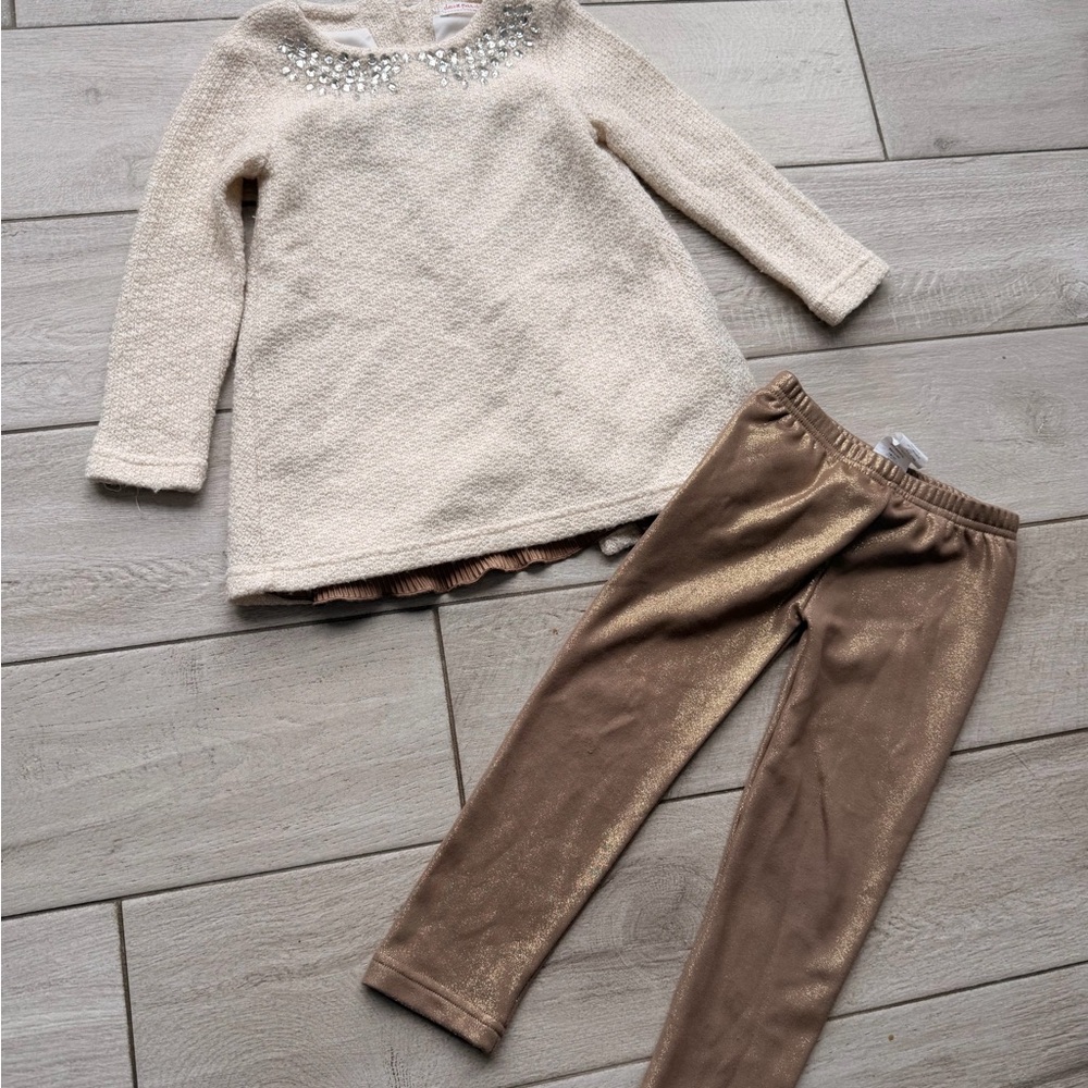 Deux par deux holiday set girl 3T